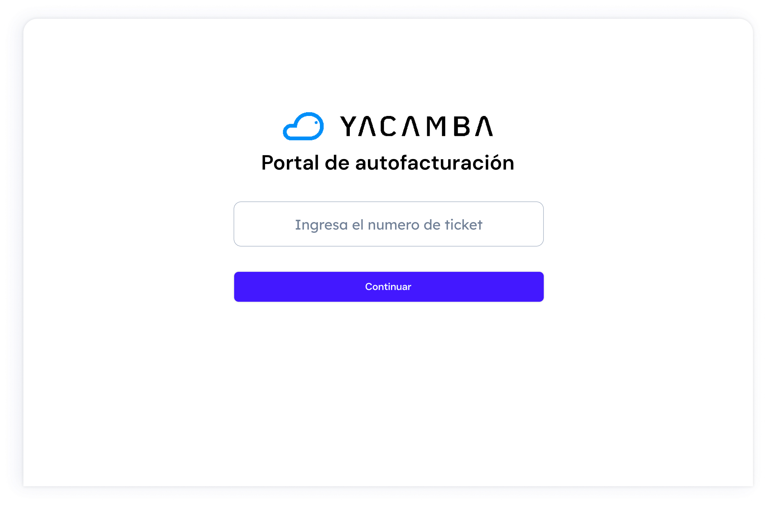 Portal de Facturación